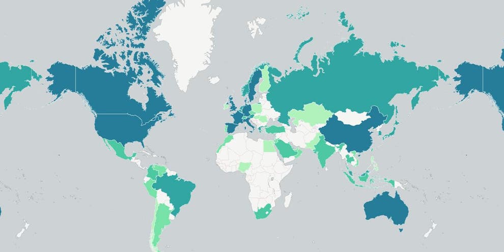 A Map Of The World By The Largest Companies 