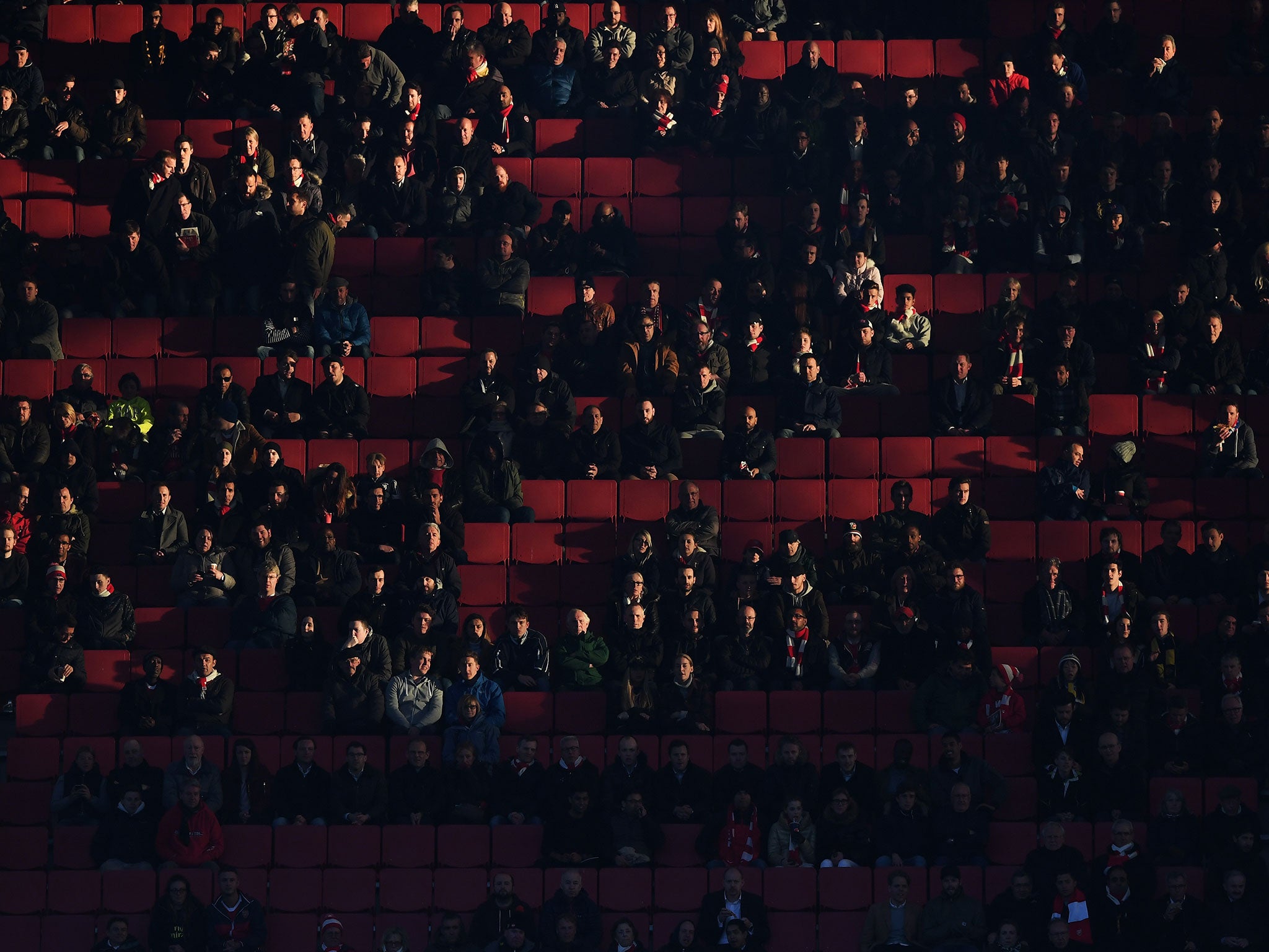 There were a number of empty seats tonight at the Emirates