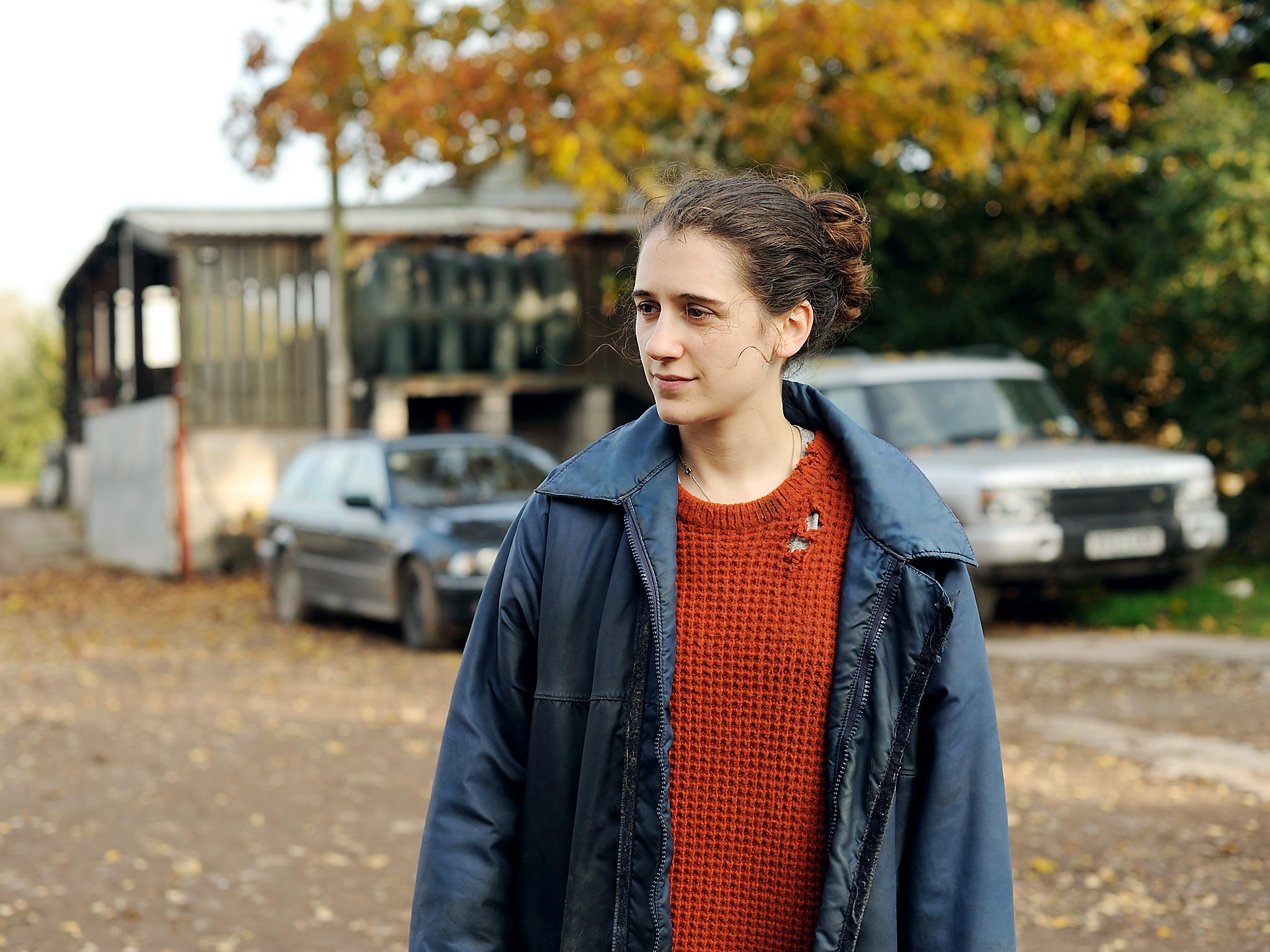 In ‘The Levelling’, she plays Clover Catto, who returns to her family farm in Somerset when her brother dies