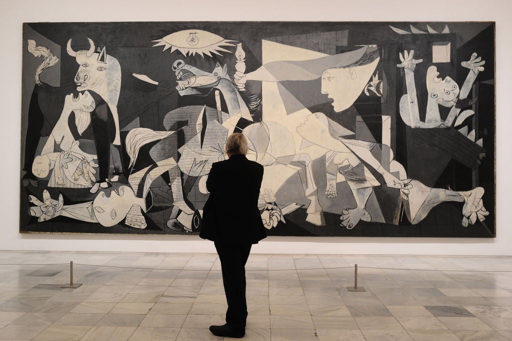 Art of the real: Picasso attempted to show the visceral truth of the attack when he depicted it in his 1937 painting ‘Guernica’