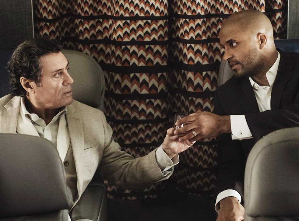 Ian McShane and Ricky Whittle in 'American Gods'