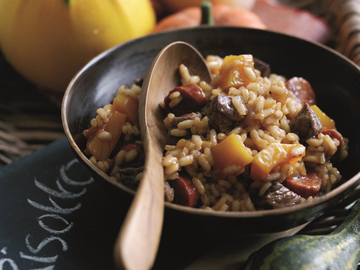How to make Welsh beef risotto with chorizo and butternut squash The