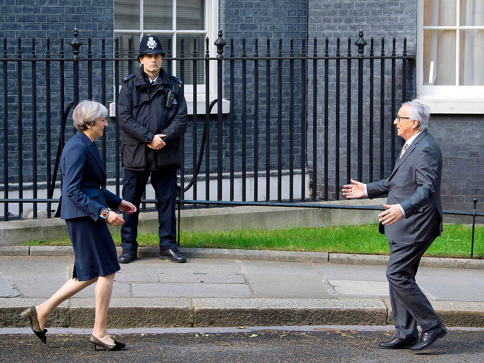 Theresa May met with European Commission President Jean-Claude Juncker this week