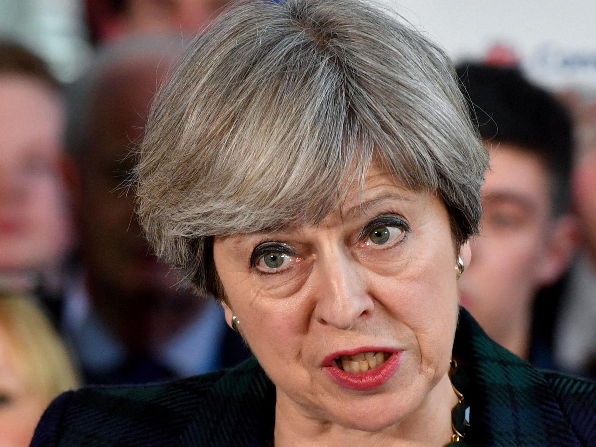 Theresa May has spoken about “unsustainable levels” of immigration