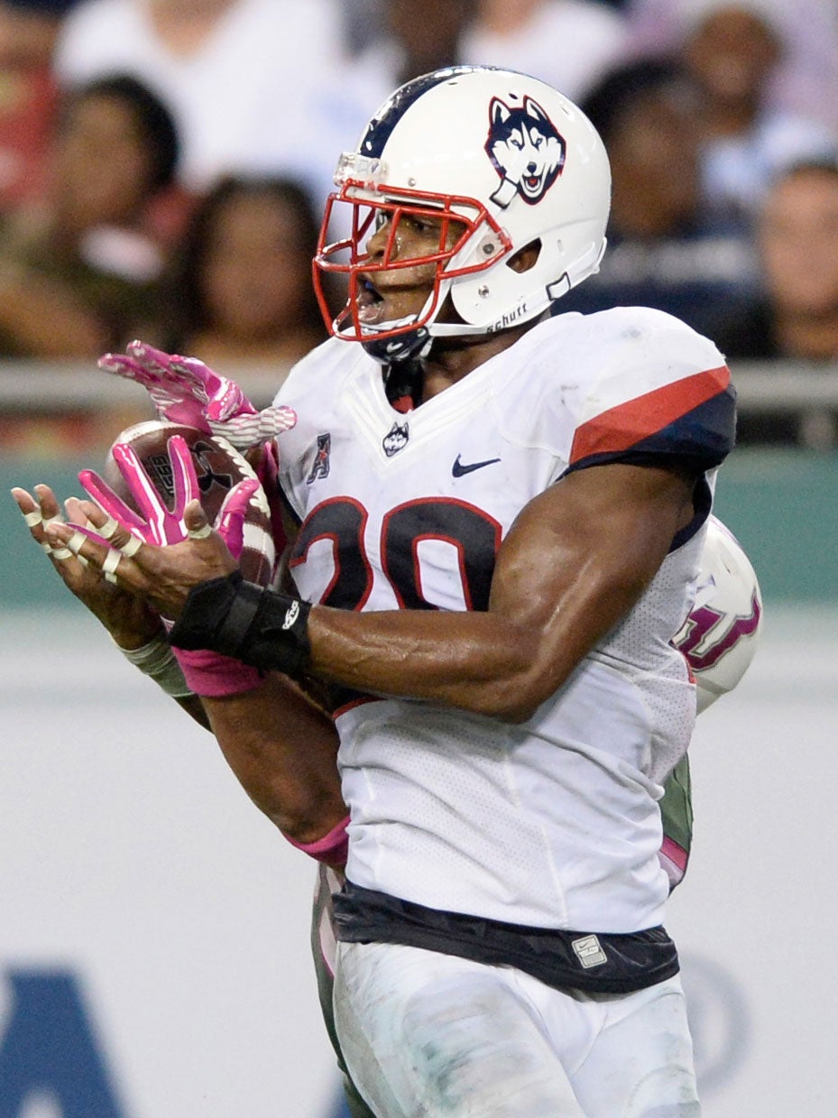 &#13;
Obi Melifonwu in action for UConn &#13;