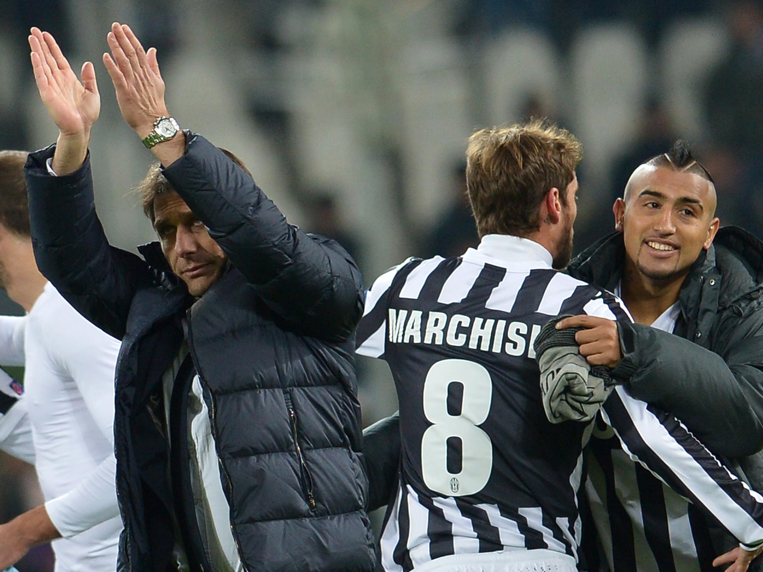 Conte and Marchisio have worked together at Juventus and Italy