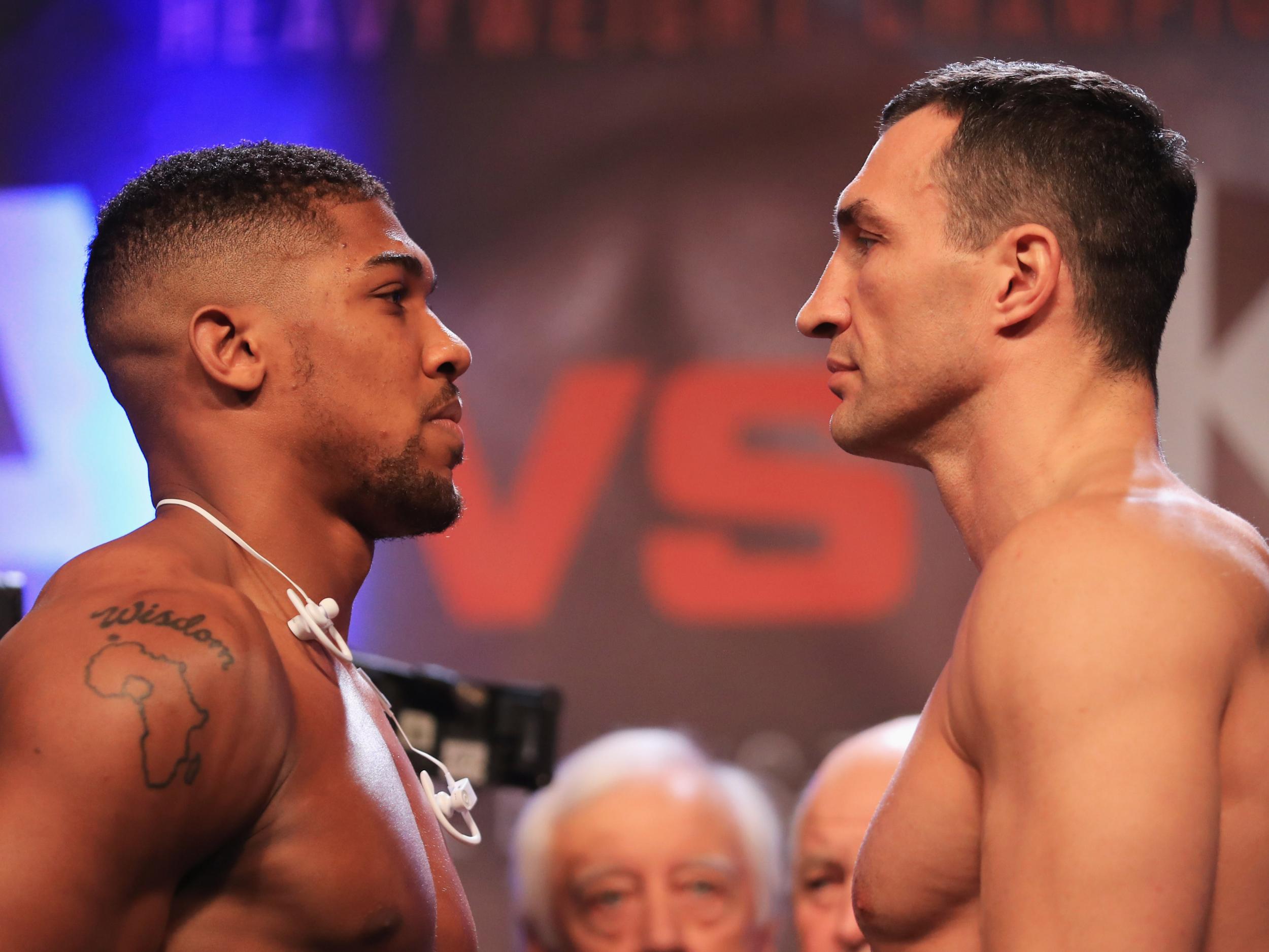 It's youth vs experience with Joshua's 18 professional fights to Klitschko's 68