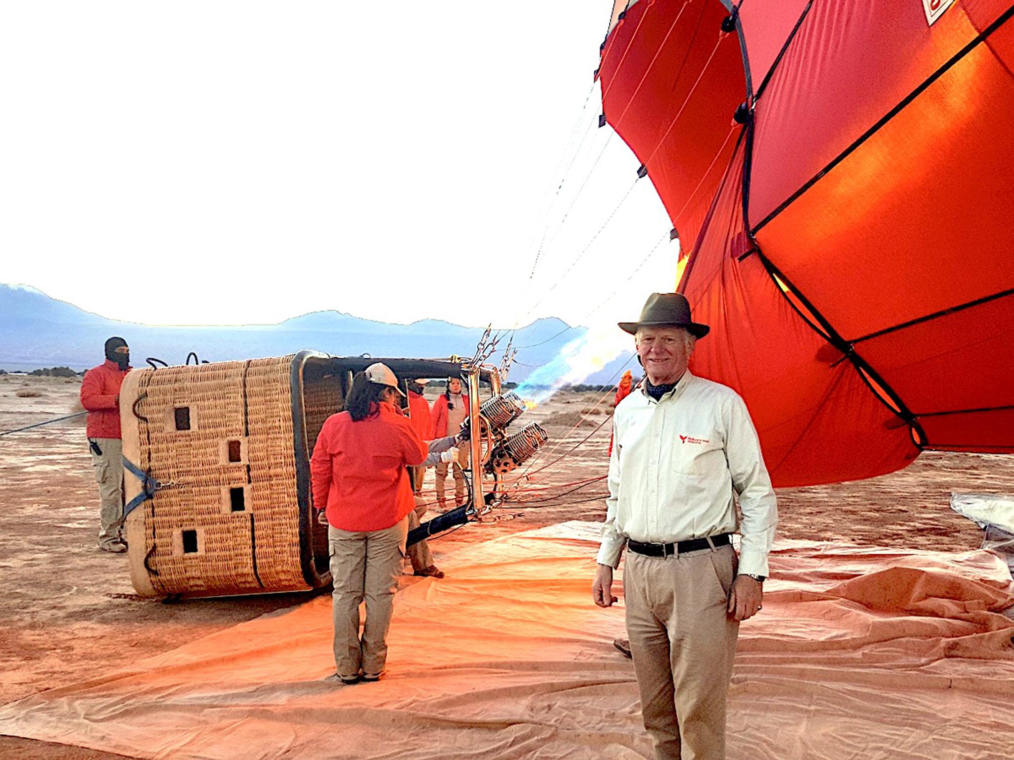 Cary Crawley has been flying hot air balloons since he was 27-years-old