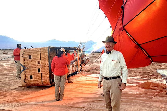 Cary Crawley has been flying hot air balloons since he was 27-years-old