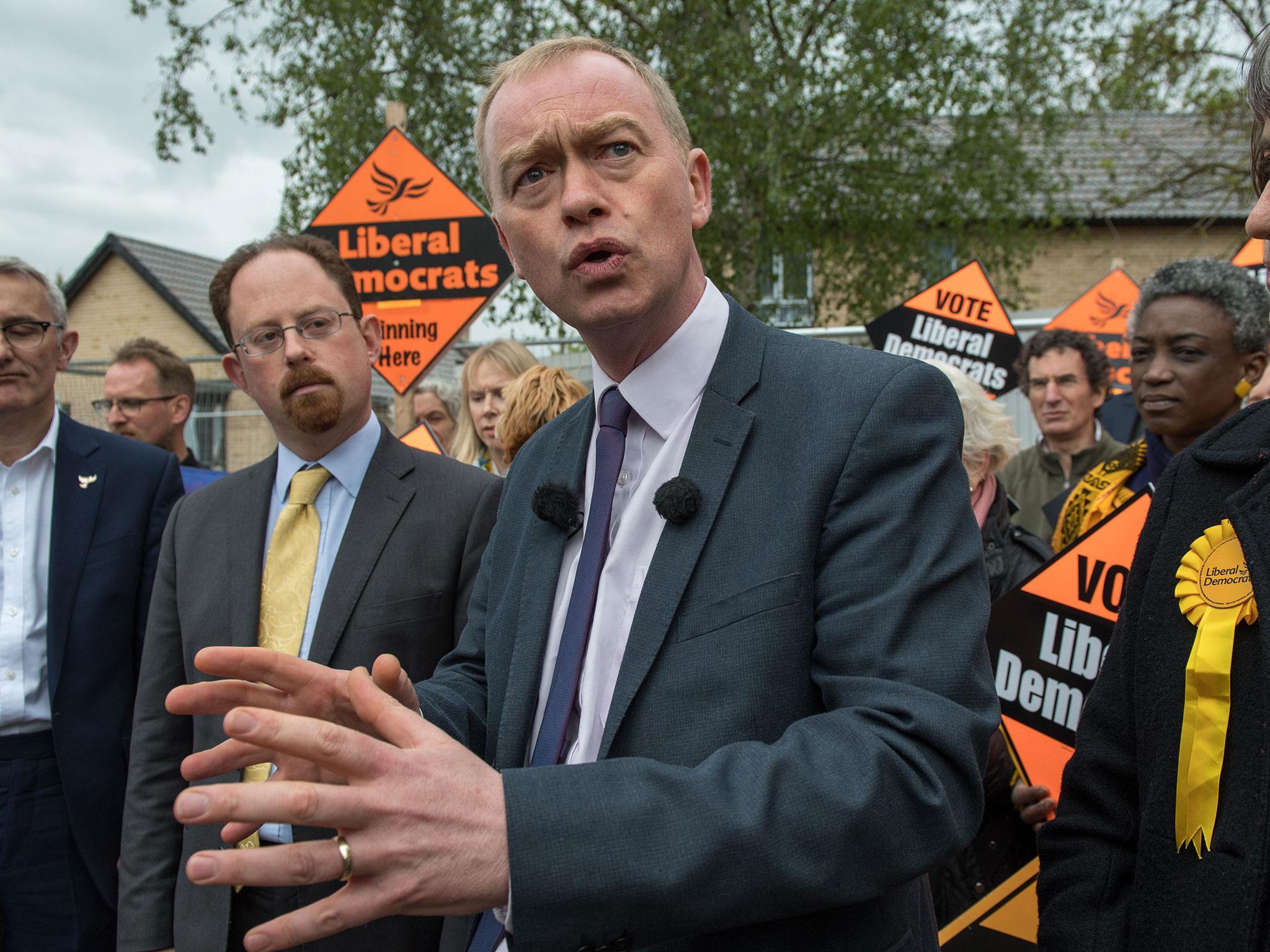 The Lib Dem leader said he was 'disgusted' by the PM's stance