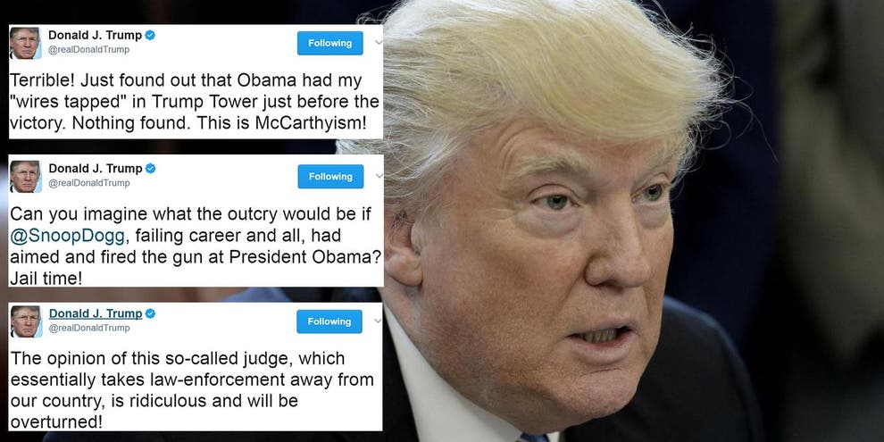 Donald Trumps Most Controversial Tweets Since Becoming President