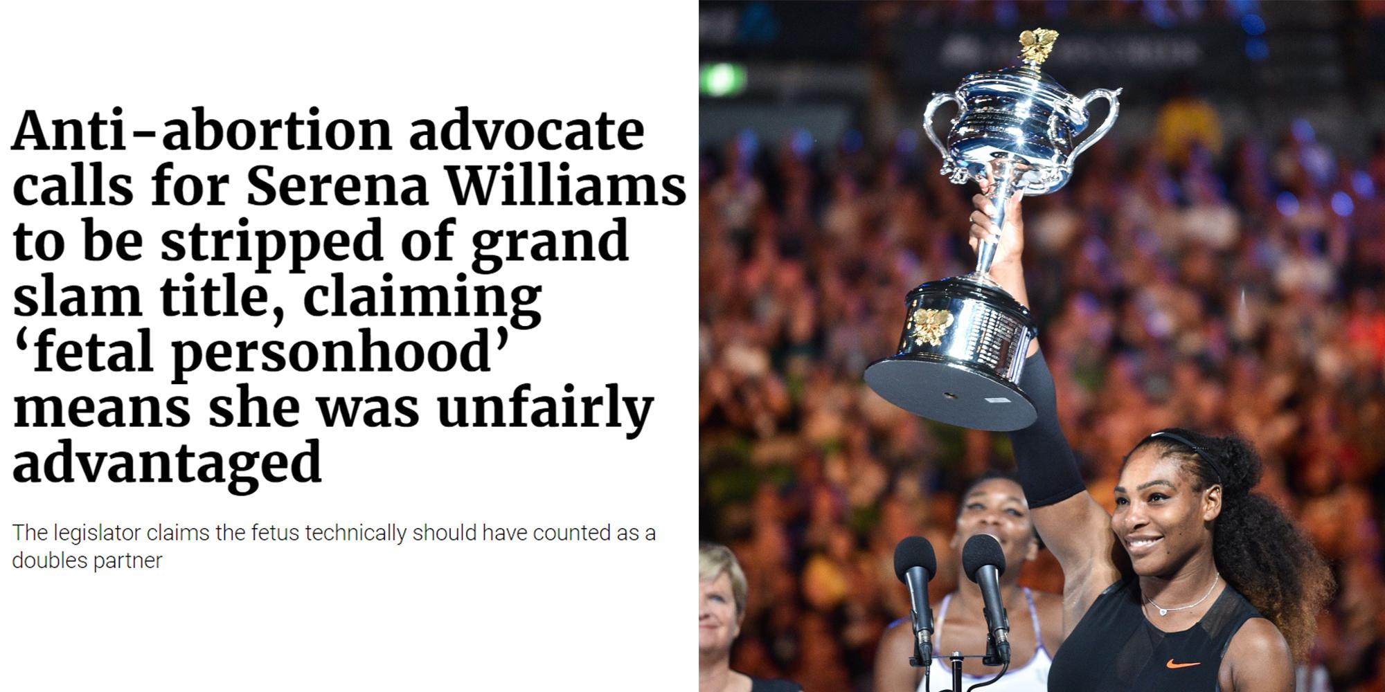 That story about Serena Williams and the anti-abortion priest isn't ... - The indy100