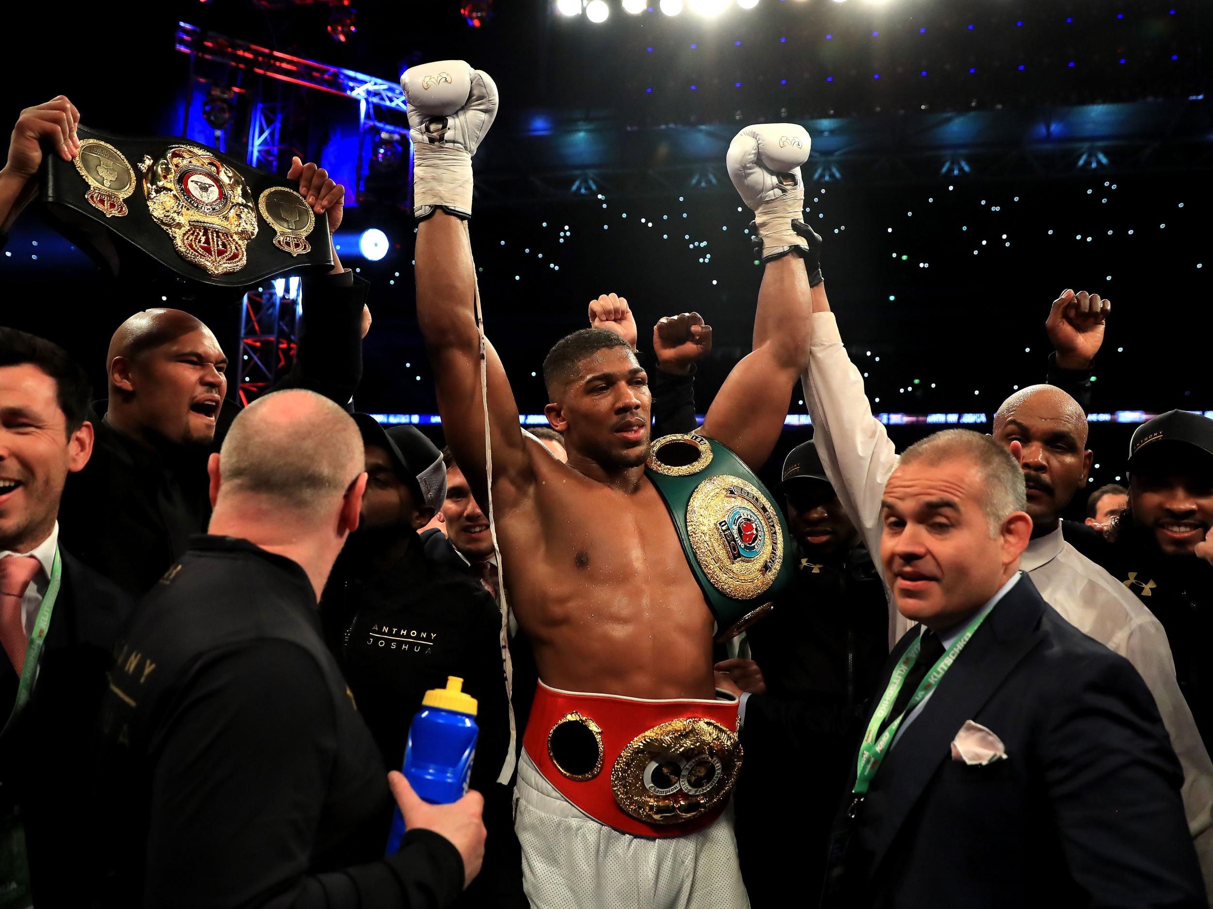 Anthony Joshua passed the toughest test of his career to date with a stunning late knockout