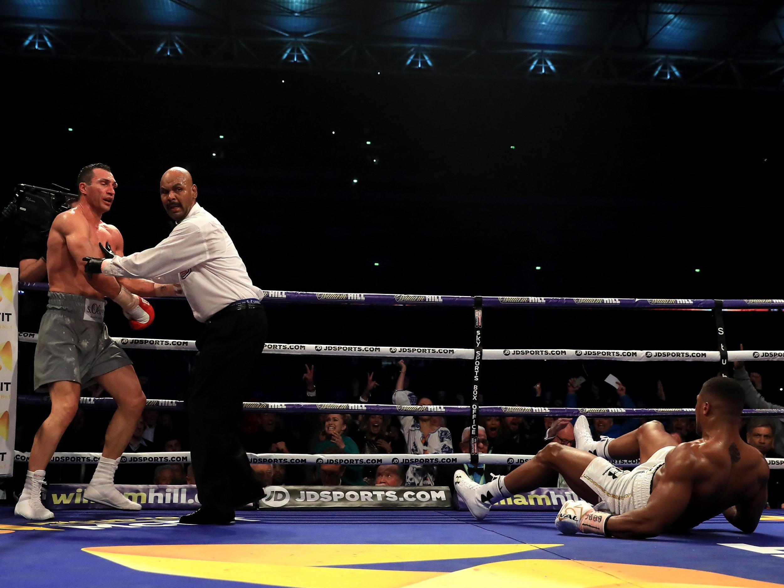 &#13;
Klitschko thought he'd done enough to put Joshua away in the sixth &#13;