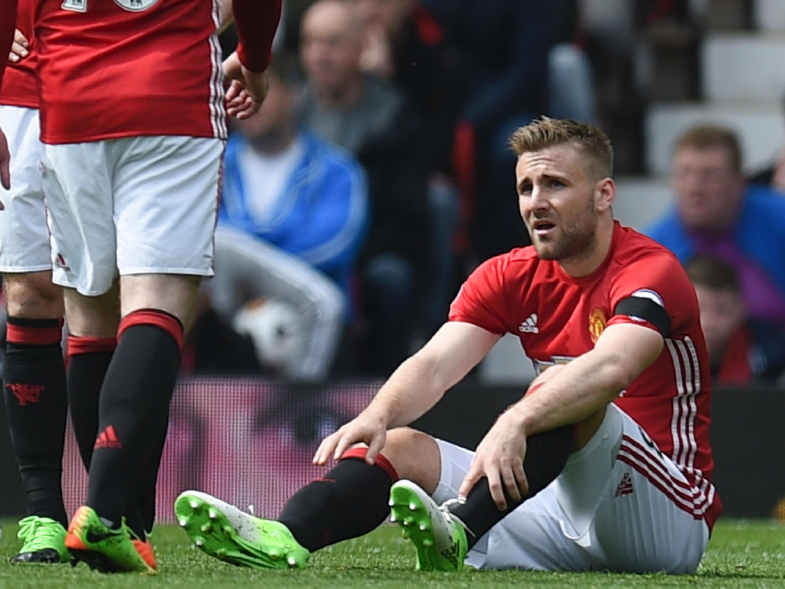 Luke Shaw limped out of Manchester United's clash with Swansea this weekend