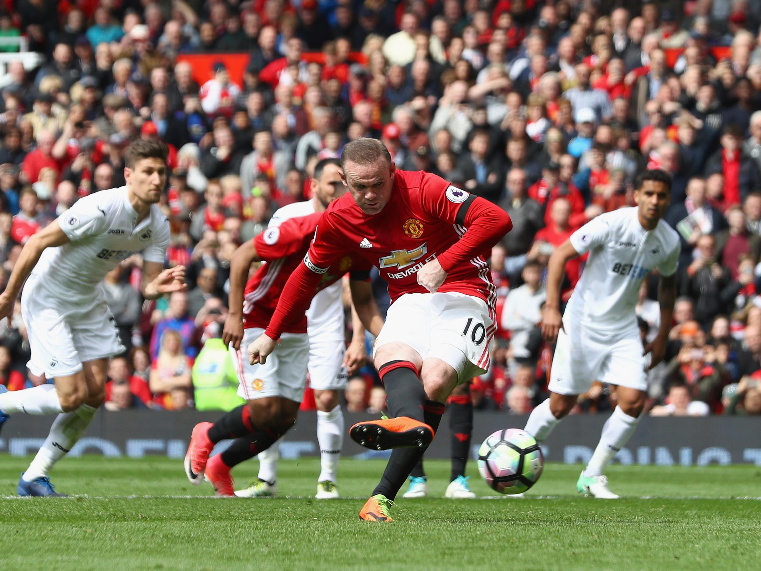 Rooney put United ahead from the spot