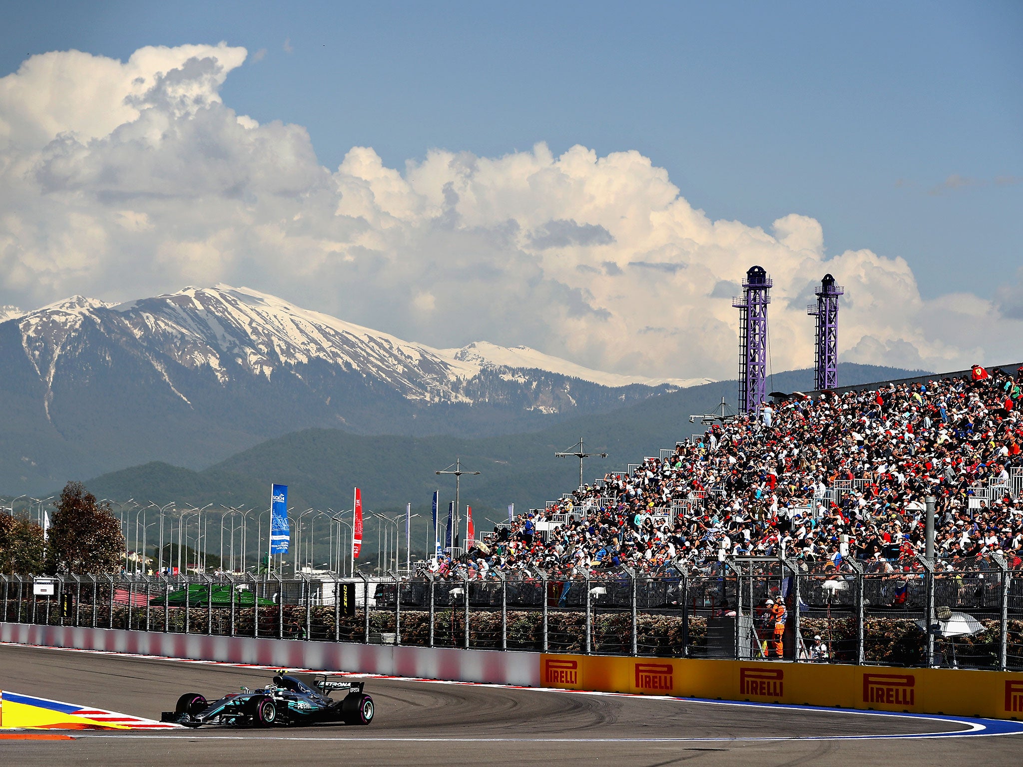 Valtteri Bottas in action for Mercedes