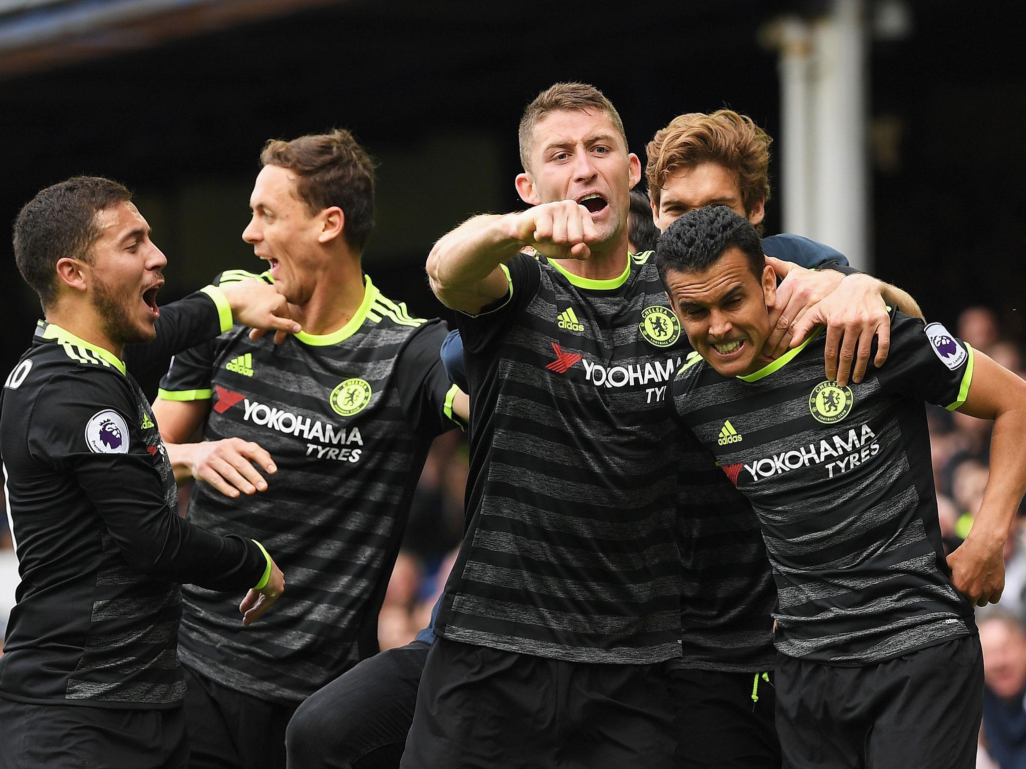 Chelsea won at Goodison Park to take a gigantic step towards the title
