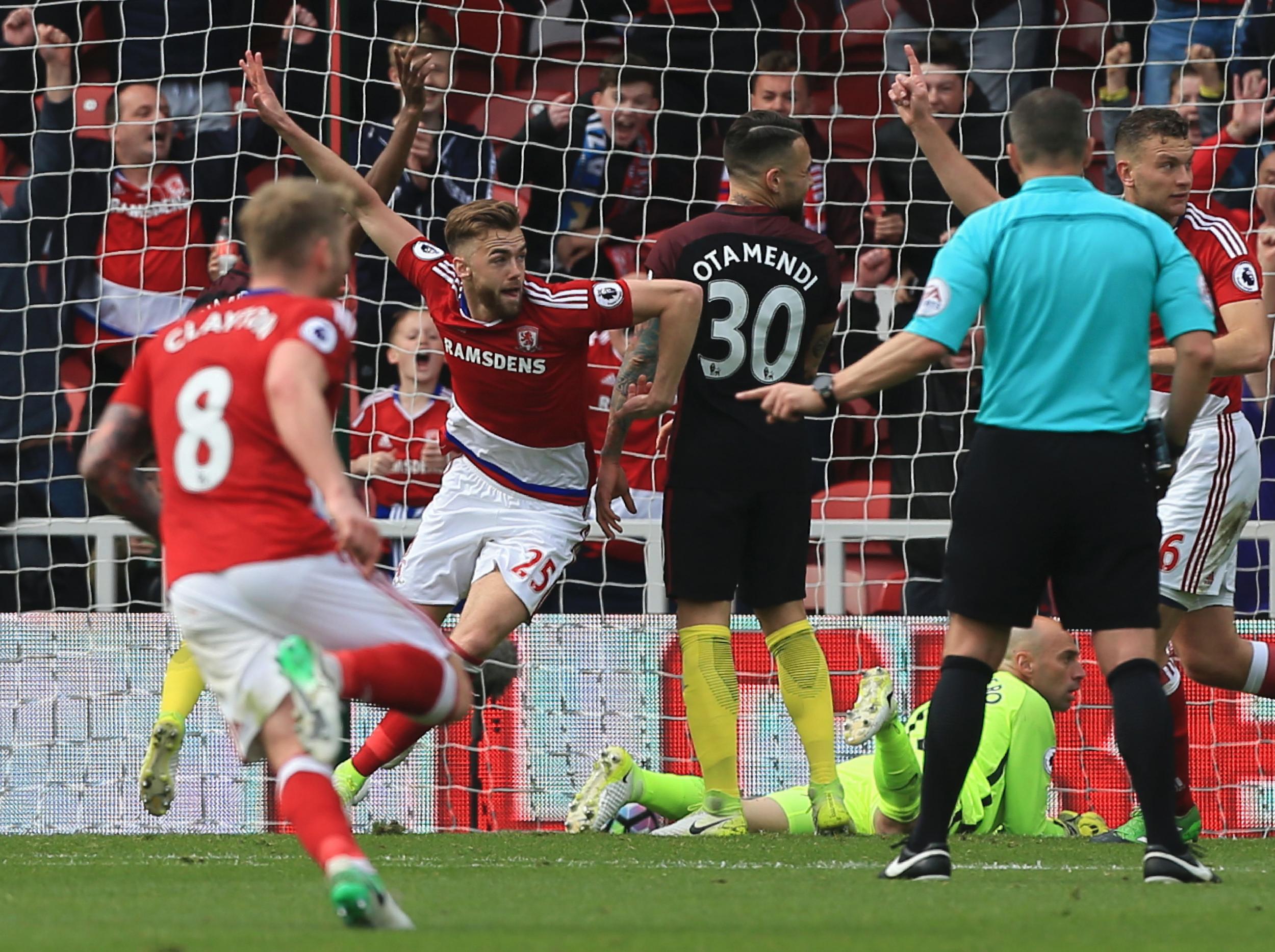 Chambers was as surprised as anyone when he restored Boro's lead