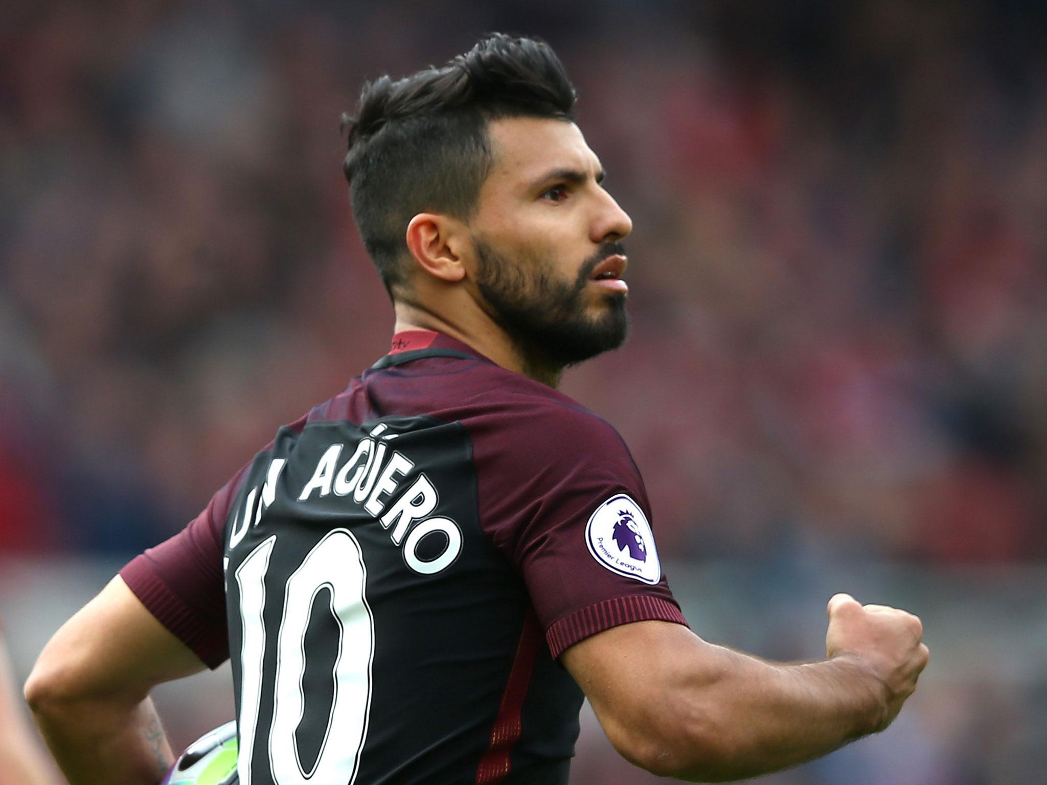 Sergio Aguero hobbled off before the end of the draw at Middlesbrough
