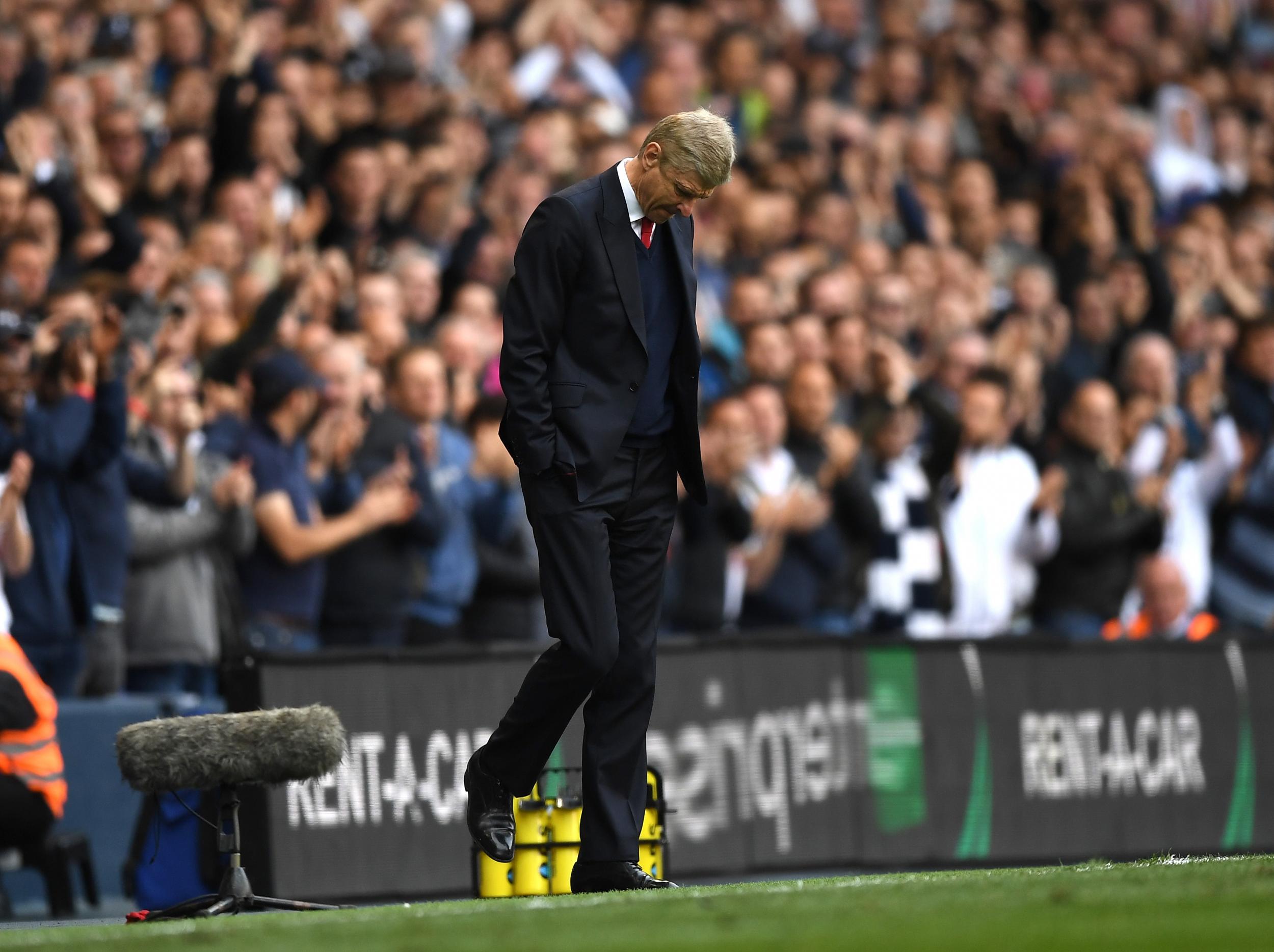 Wenger's side were comprehensively outplayed