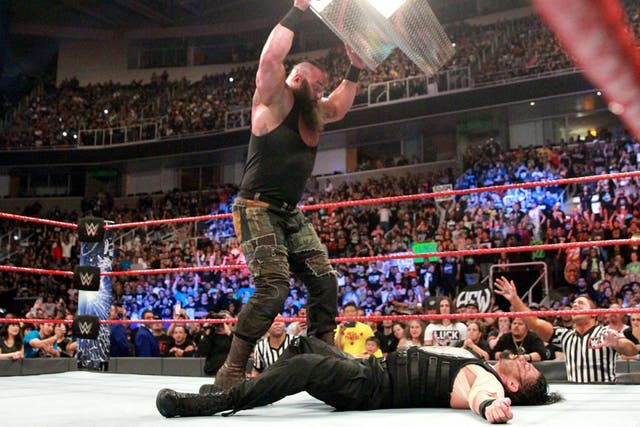 Braun Strowman defeated Roman Reigns at WWE Payback