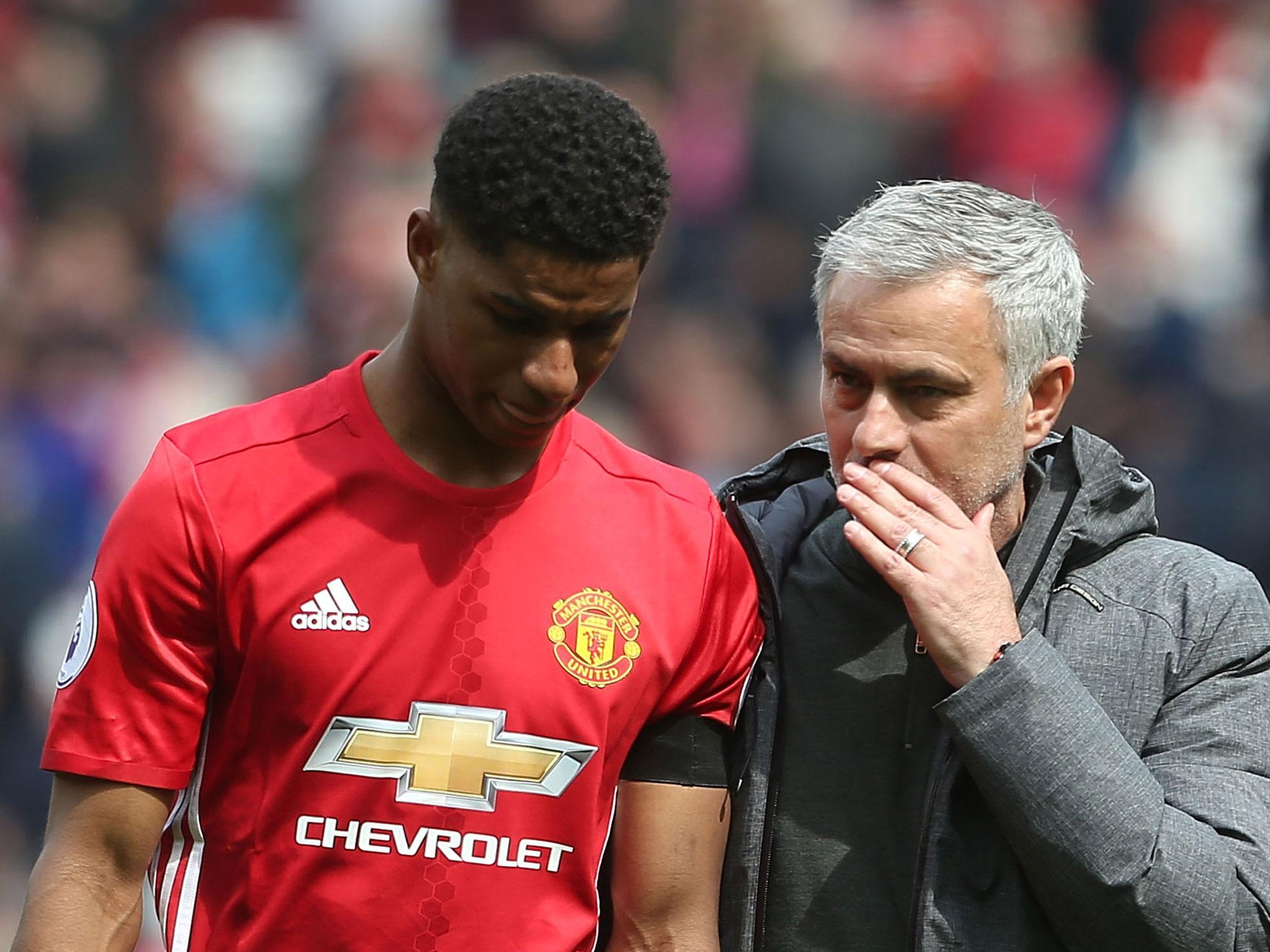 Marcus Rashford has come under fire for his actions in the run-up to United's first goal against Swansea