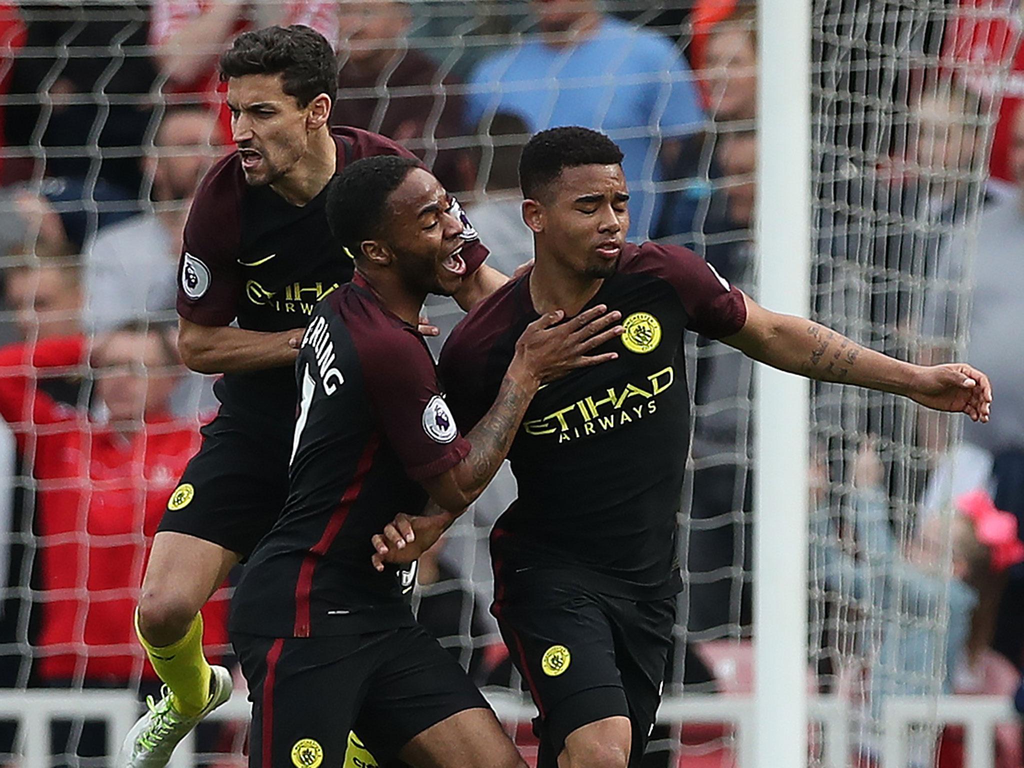 Gabriel Jesus scored on his first start in 10 weeks to earn City a crucial point