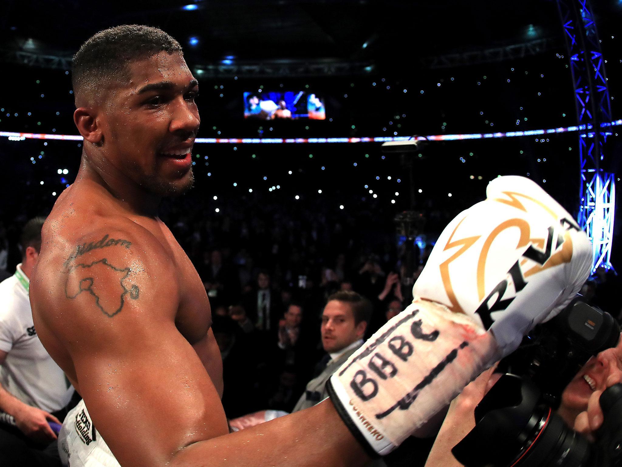 Anthony Joshua beat Wladimir Klitschko in front of 90,000 people at Wembley on Saturday