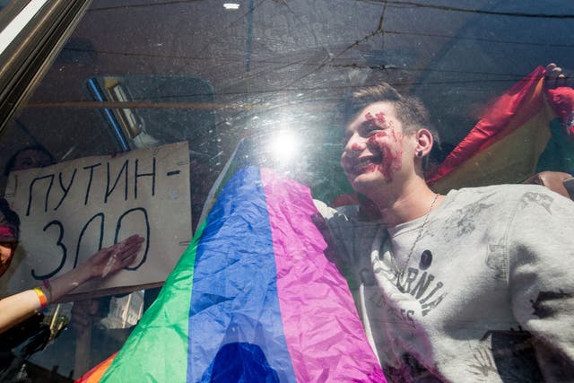 Human rights groups say the Russian government is 'failing in their obligation to prevent and prosecute homophobic violence'