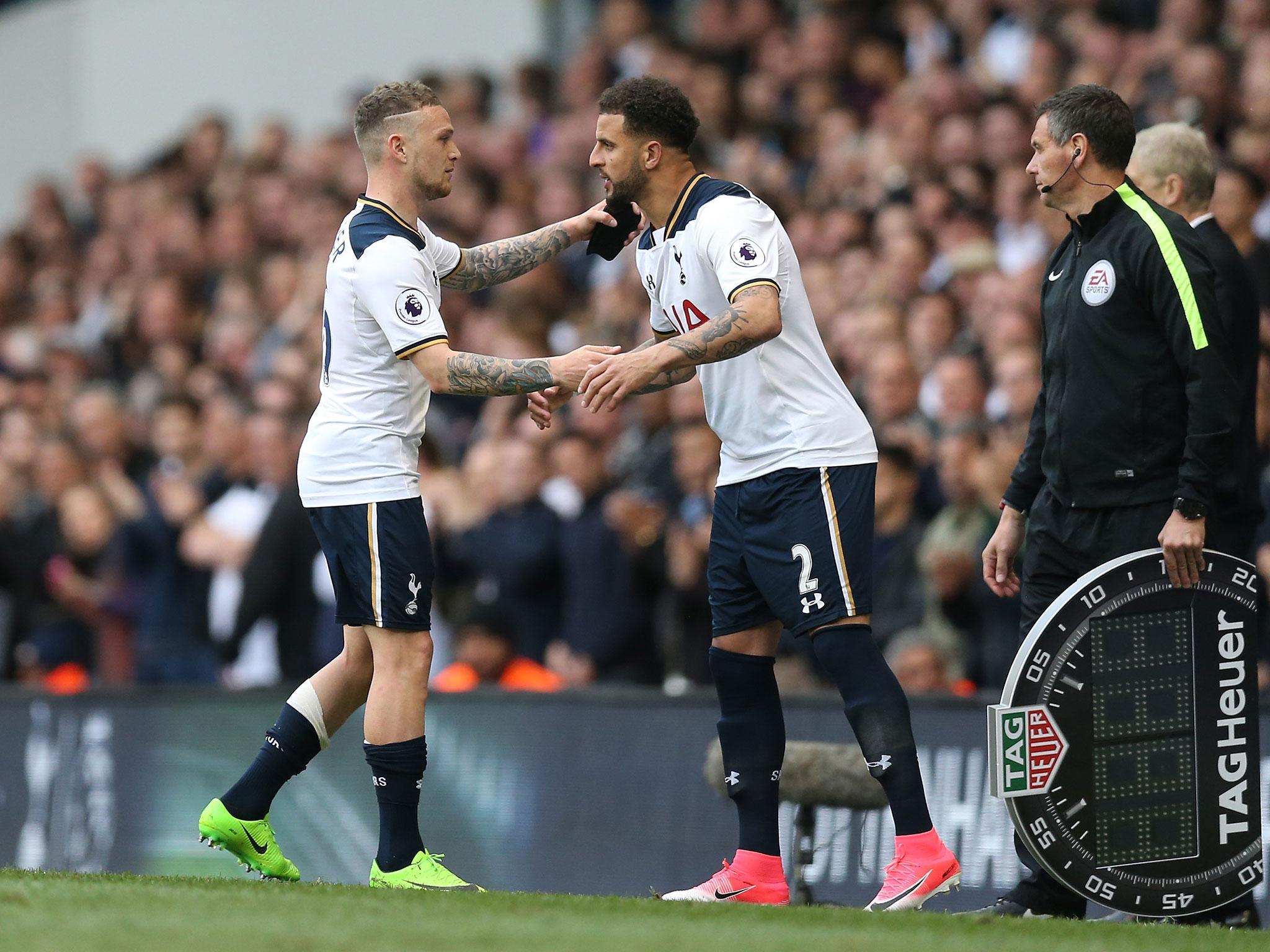 Kyle Walker was left on the bench for the north London derby with Arsenal