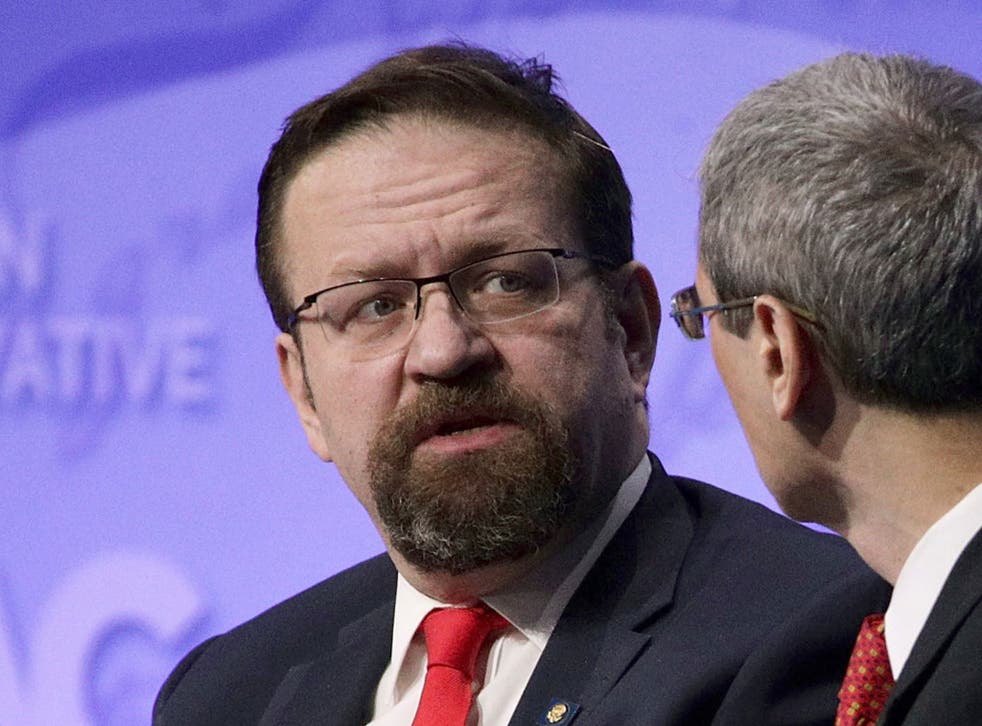 Mr Gorka previously served in Donald Trump's White House