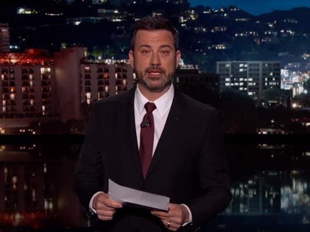 Jimmy Kimmel's tearful announcement during his opening monologue