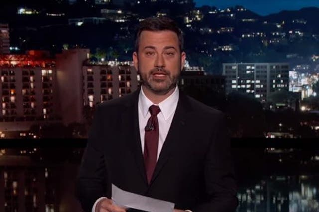 Jimmy Kimmel's tearful announcement during his opening monologue