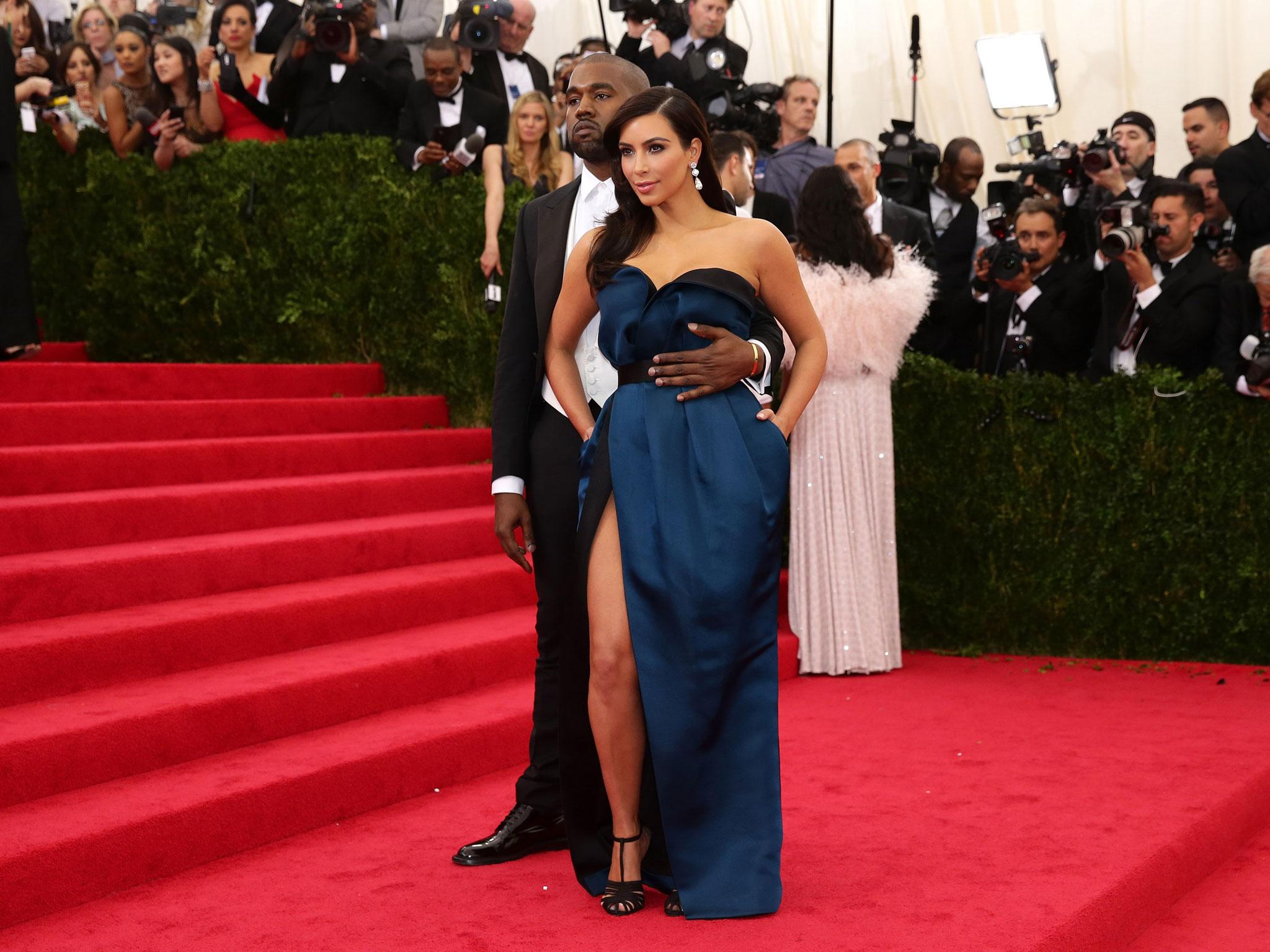 Kim Kardashian West in Lanvin and Kanye West at the Met Gala in 2014 (Getty Images )