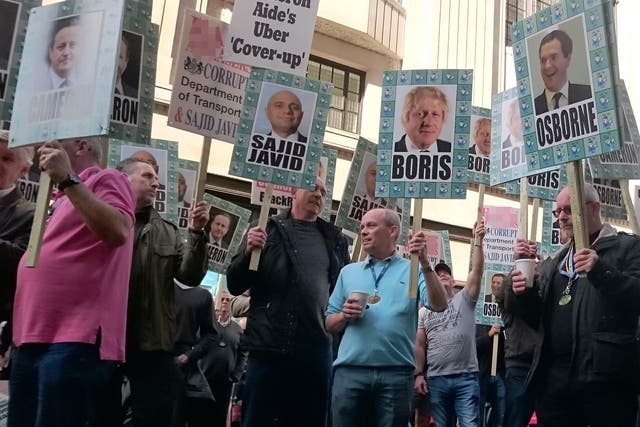 Protesters outside Northcliffe House