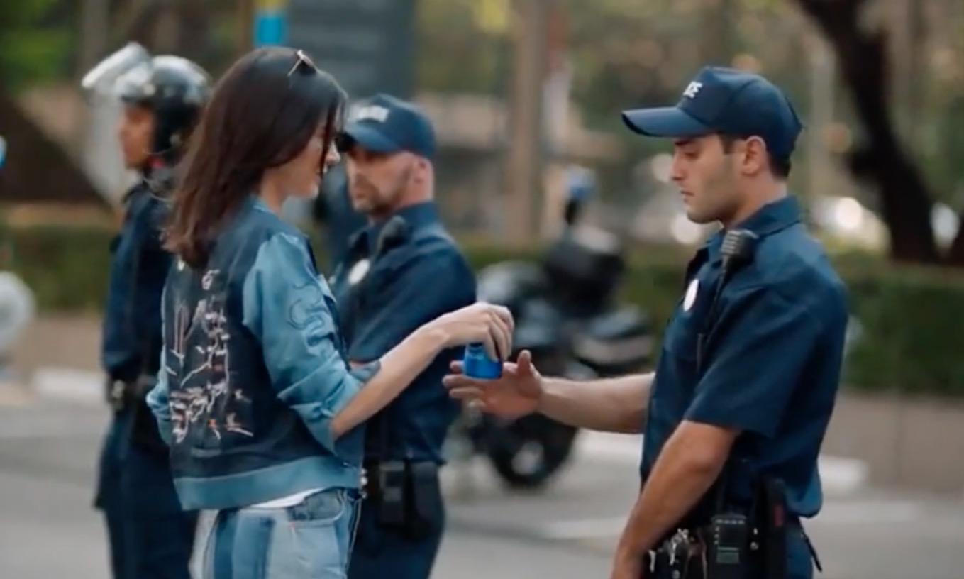 Pepsi faced a fierce backlash on social media after it released an advert featuring Kendall Jenner joining a peace march