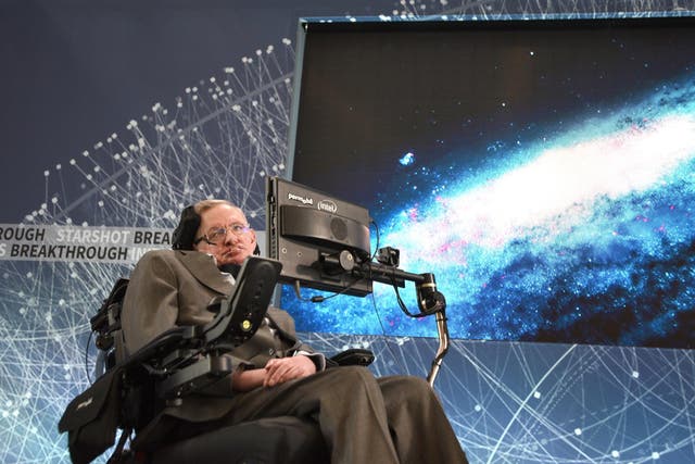 Stephen Hawking announces Breakthrough Starshot, a new space exploration initiative, at One World Observatory on April 12, 2016 in New York City