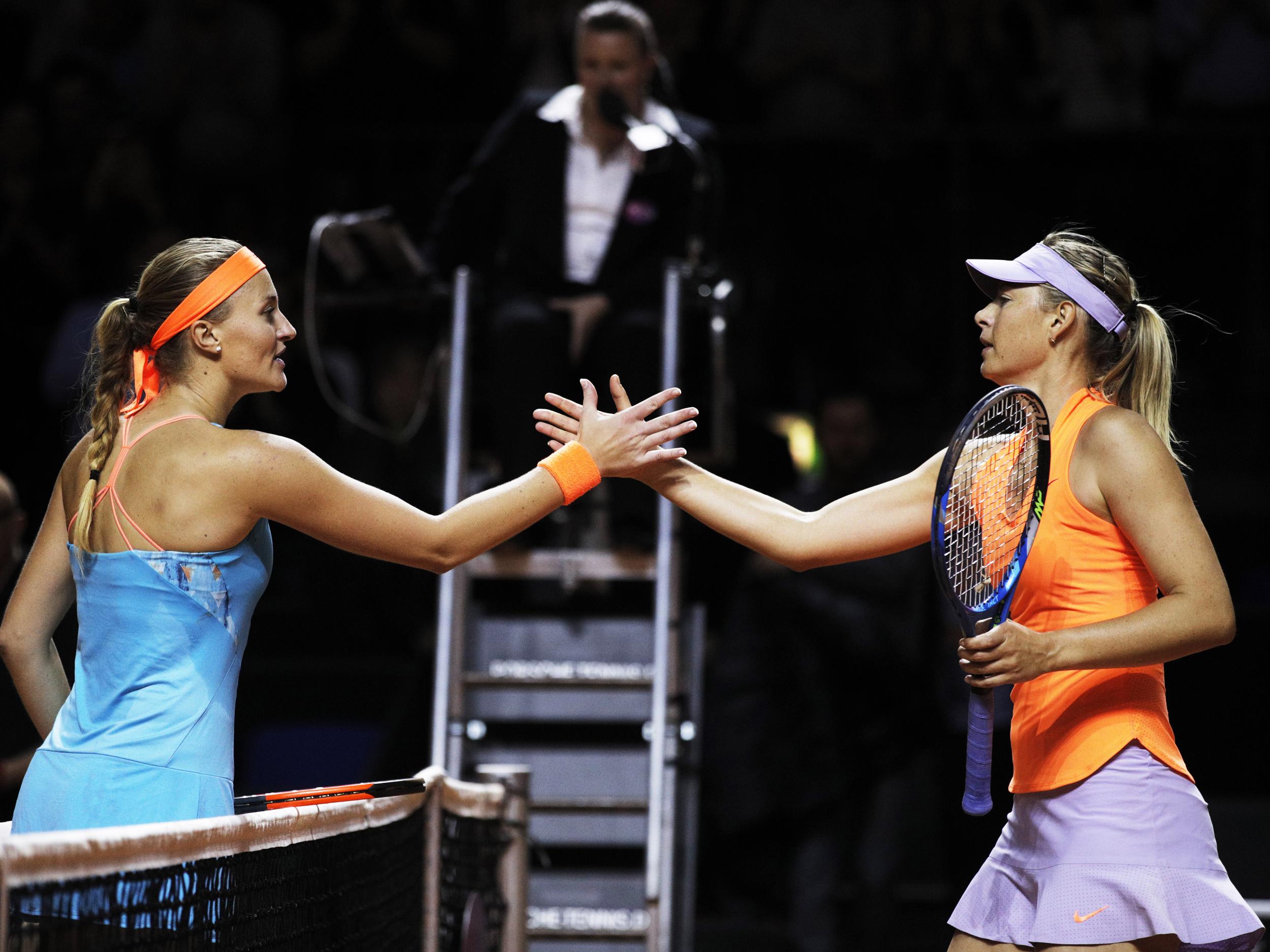 &#13;
Sharapova eventually lost in Stuttgart to Kristina Mladenovic &#13;