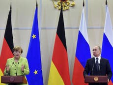 Merkel raises concerns with Putin over Chechnya 'torture' of gay men