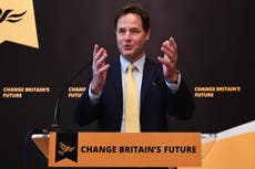 Brexiteers are fearful of a second referendum, says Nick Clegg