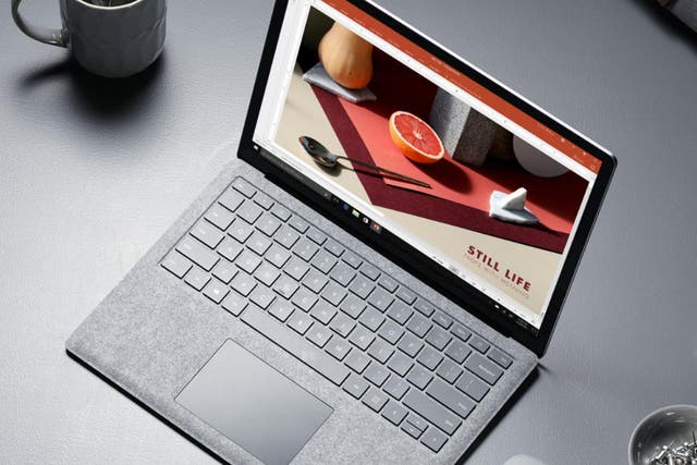 The Laptop runs Microsoft's new Windows 10 S operating system