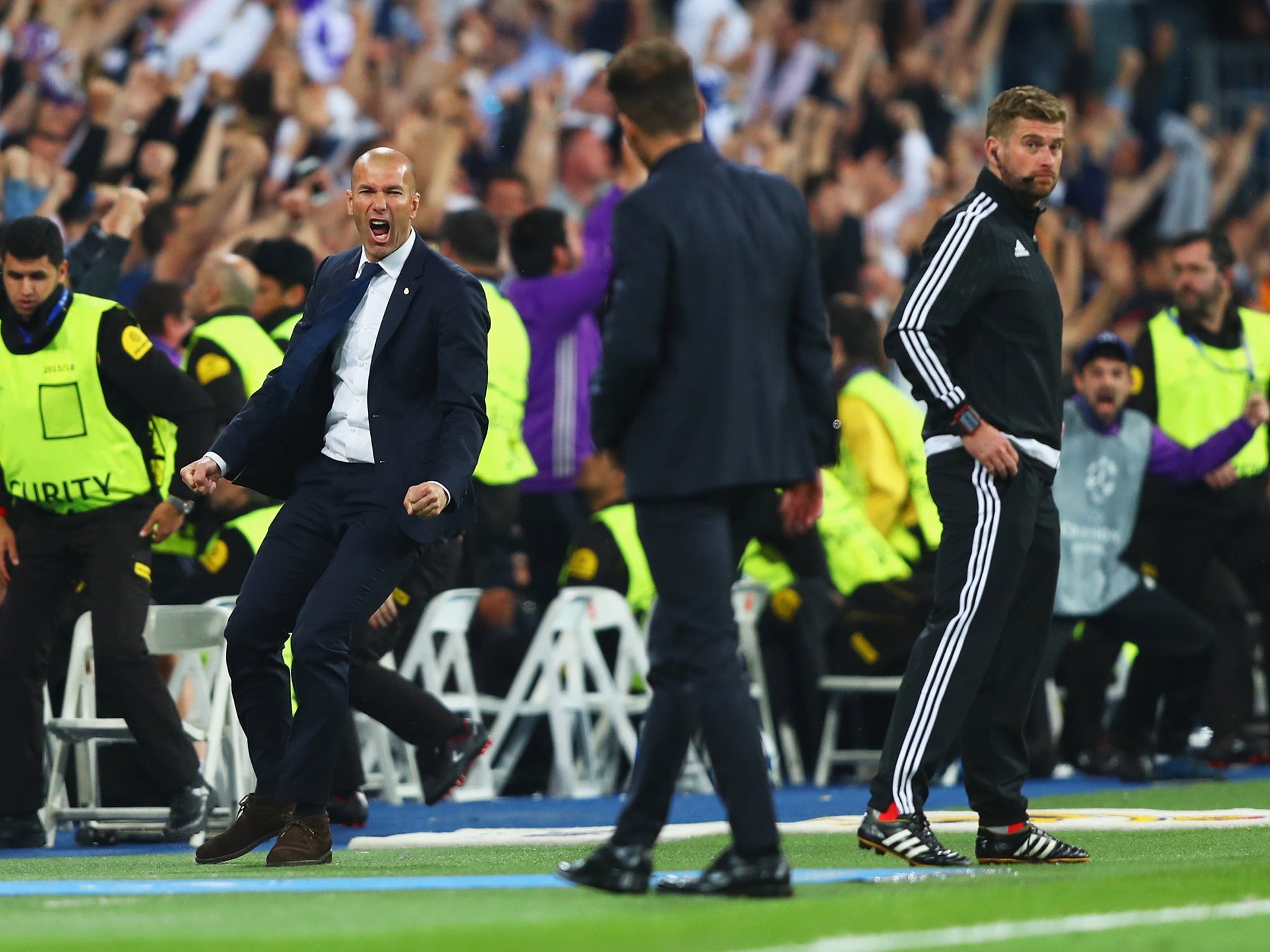 Zidane's side were dominant throughout as Simeone's crumbled