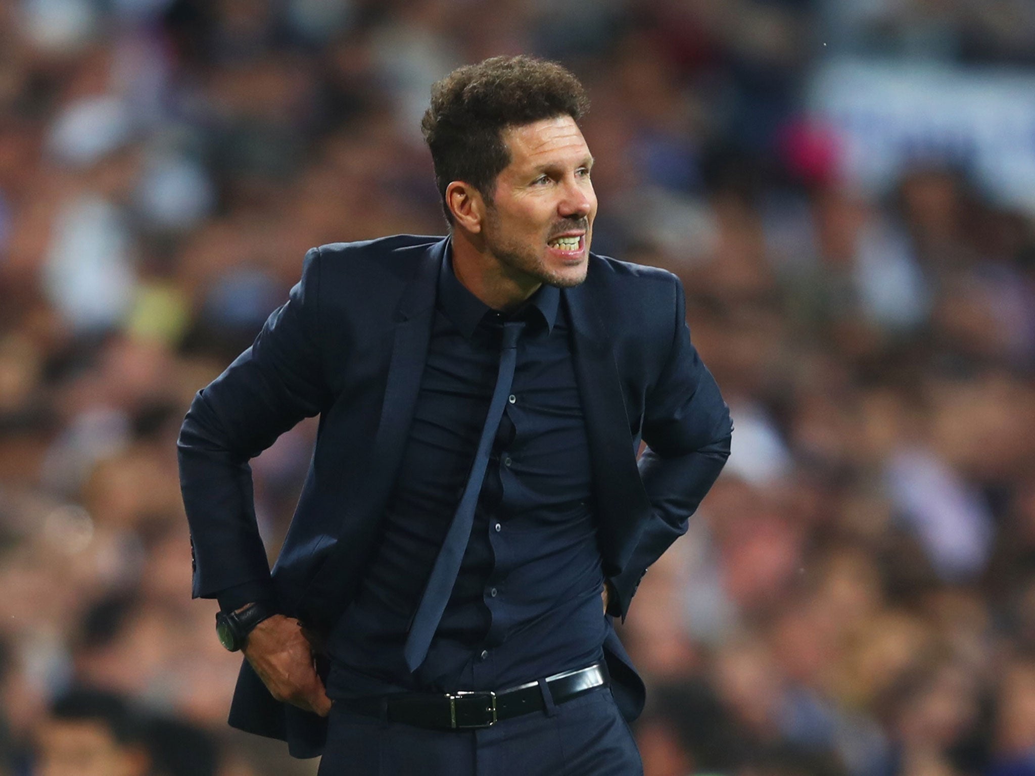 Diego Simeone attempted to strike a defiant tone after his side's defeat