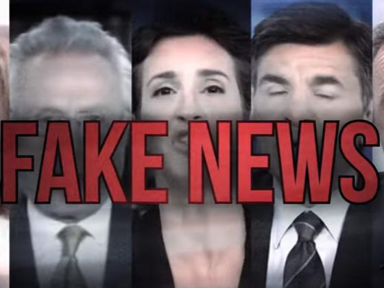 The campaign's latest ad, 'First 100 Days', opening criticising US news networks and their anchors