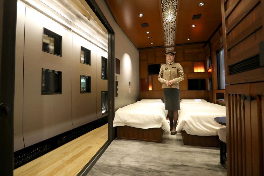 The bedrooms are more like hotel rooms than train cabins