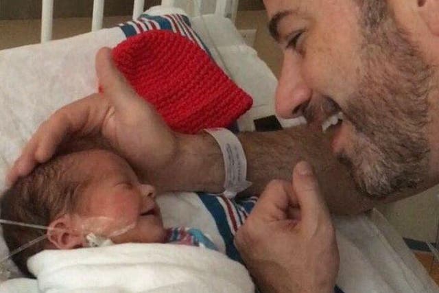 Kimmel's wife posted a photograph of their son after undergoing surgery