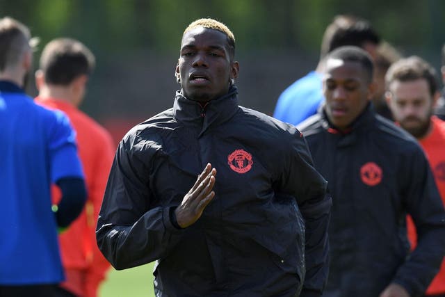 Paul Pogba was among a number of key players to return to training on Wednesday