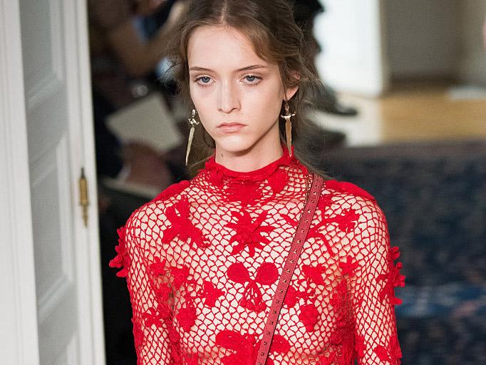 Red-infused orange is inspiring designers across the spectrum, including Valentino