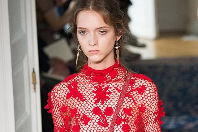 Red-infused orange is inspiring designers across the spectrum, including Valentino